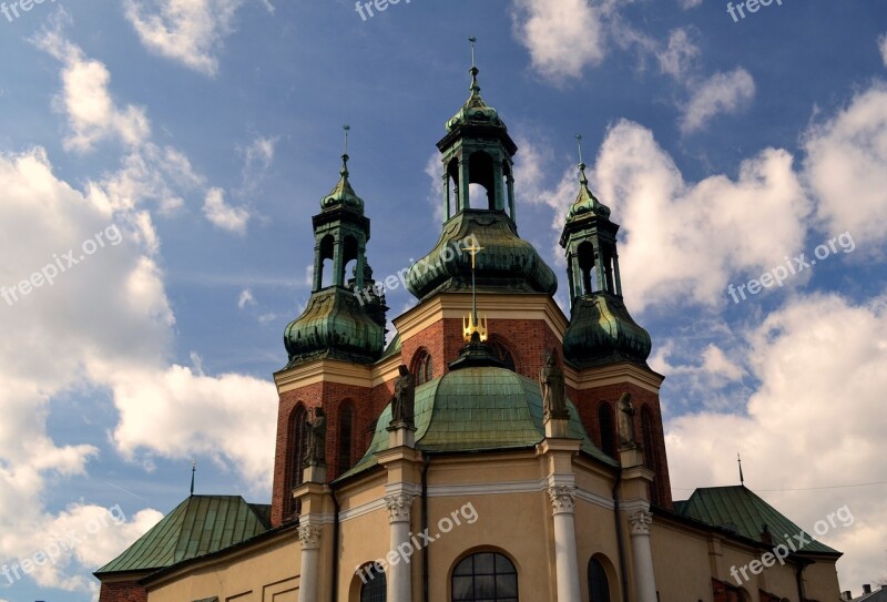 The Cathedral Sky Clouds Tower Architecture