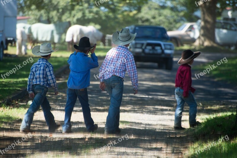 Boys Cowboys Australia Rodeo Afternoon