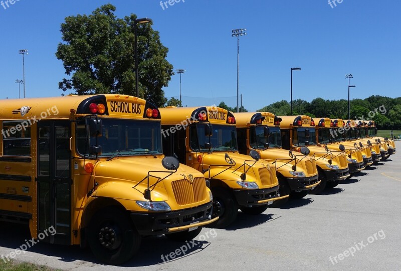 Vehicle Schoolbus Yellow Free Photos