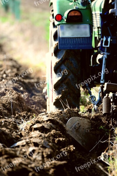 Arable Ackerfurchen Agriculture Plow Tractor