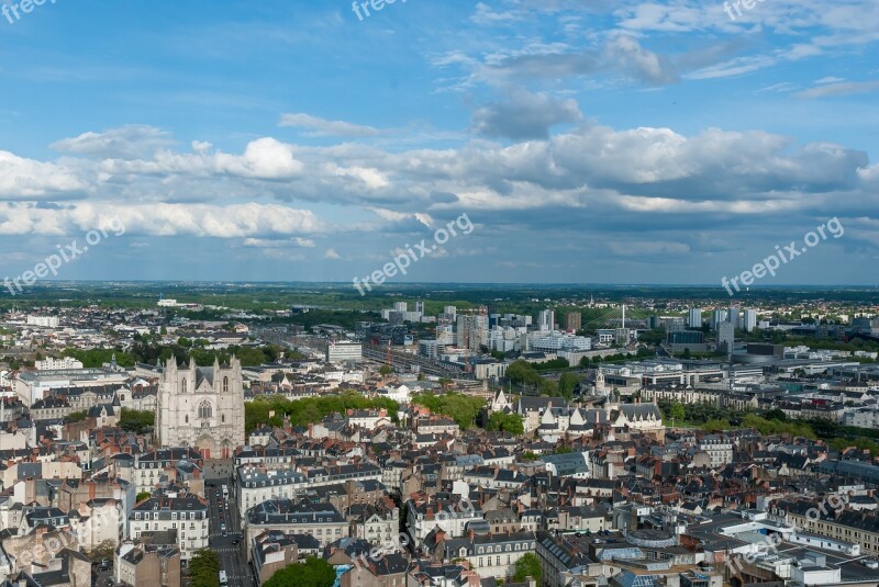 Landscape City Urban France Nantes