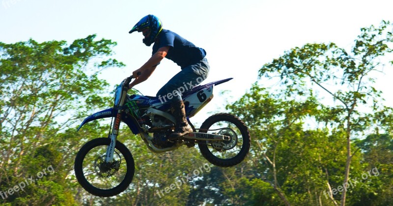 Motocross Jump Airborne Dirtbike Speed