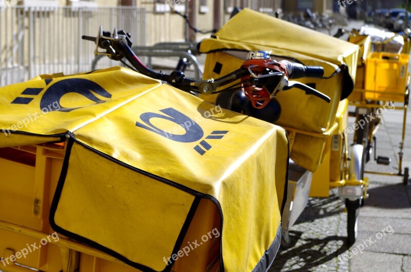 Post Postman Postal Delivery Yellow Free Photos