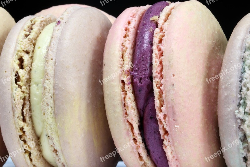 Macaroon Confectionery Dessert Food Colorful