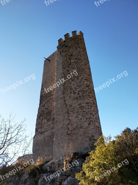 Tower Castle Architecture Medieval Santa Perpètua De Gaià