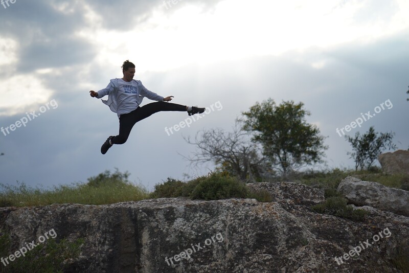 Cyprus Aya Napa Man Jump Grass