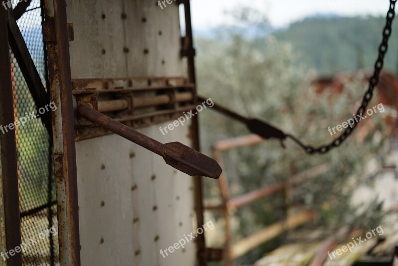 Lever Rust Abandoned Metal Old