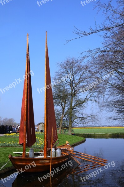 Keukenhof Holland Boat Spring Dutch