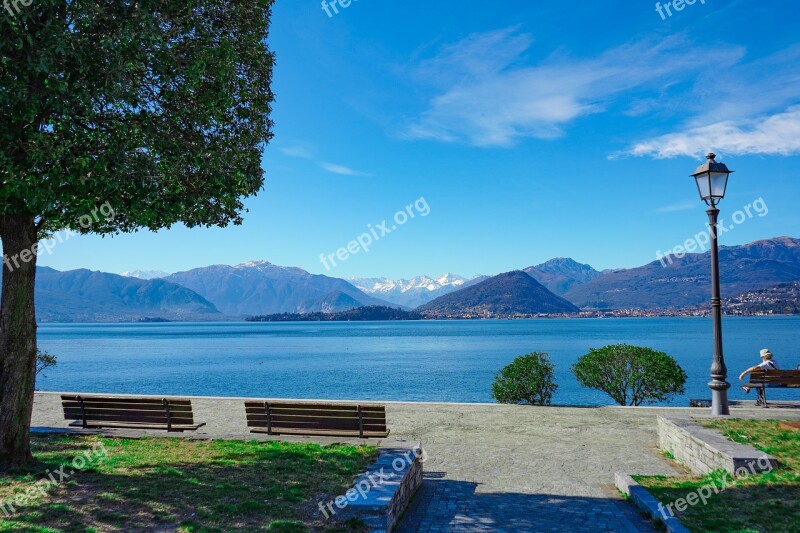 Lago Maggiore Laveno Varese Landscape Lombardy