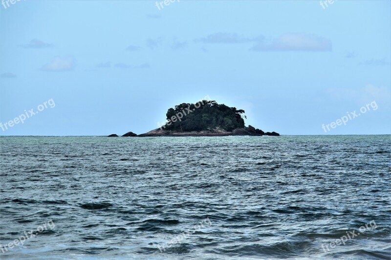 Island Mar Ocean Water Nature