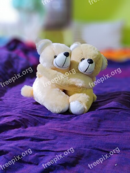 Couple Teddy Cute Love Bear Romantic