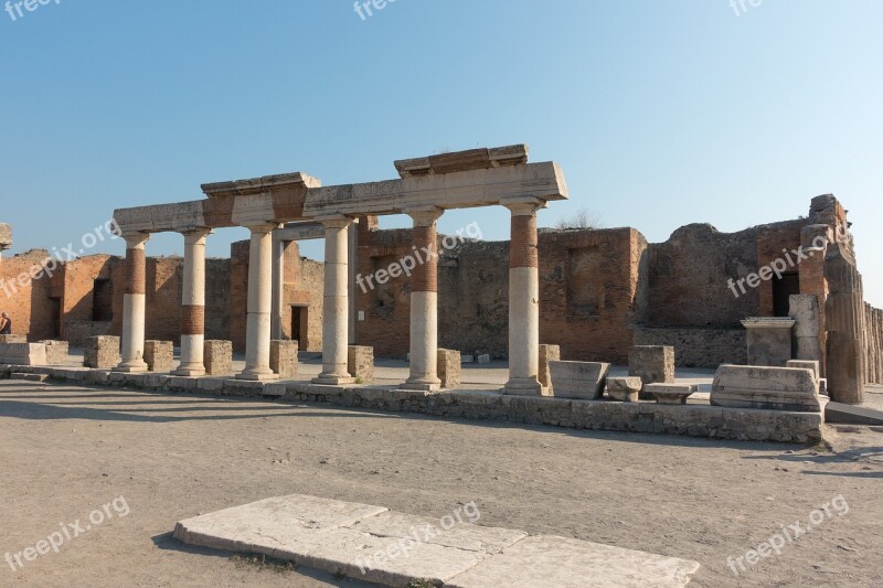 Pompeii Italy Ruin Historic Archeology