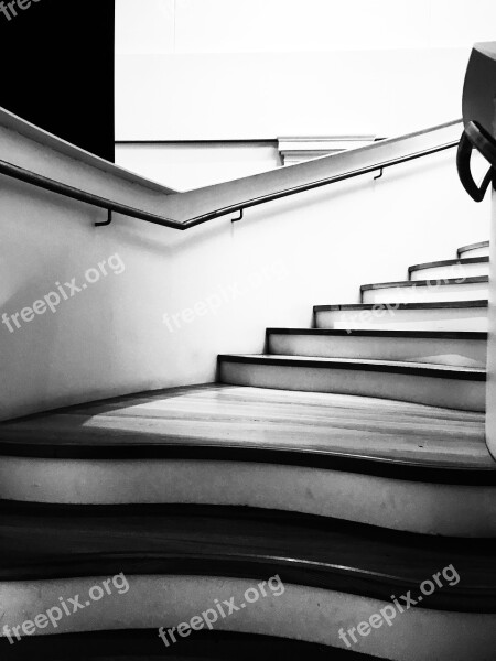 Stairs Black And White Staircase Architecture Steps