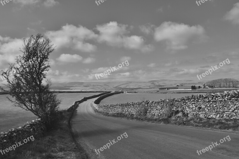 Lake District England Countryside Black And White Free Photos