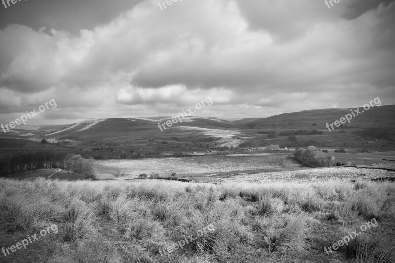 Yorkshire English Countryside England Hills Fields