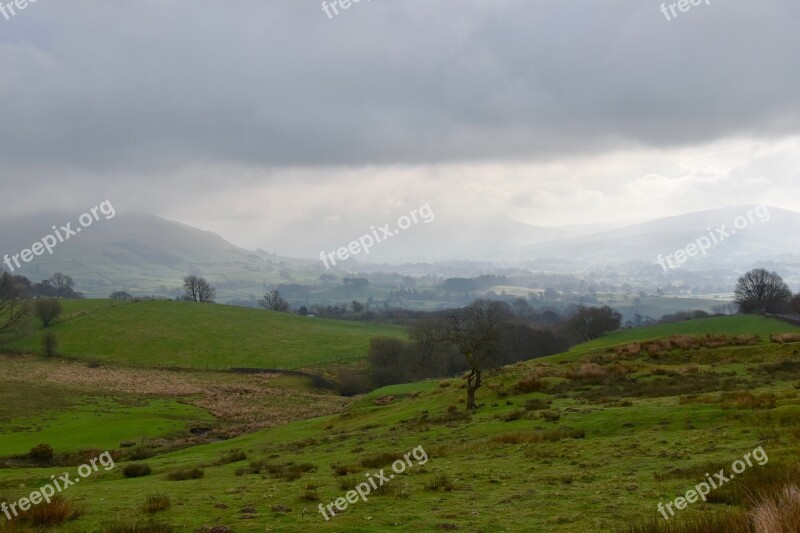 Yorkshire English Countryside England Hills Fields