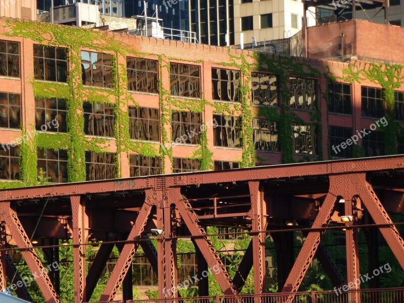 Bridge Building Chicago Architecture Free Photos