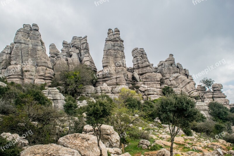 Sierra Andalusia Rock Nature Free Photos