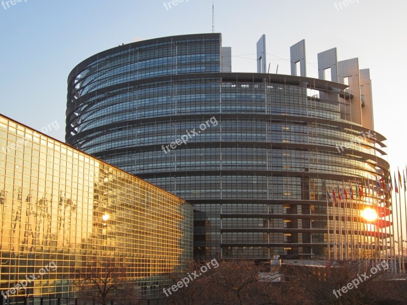 Strasbourg European Parliament Architecture Parliament France