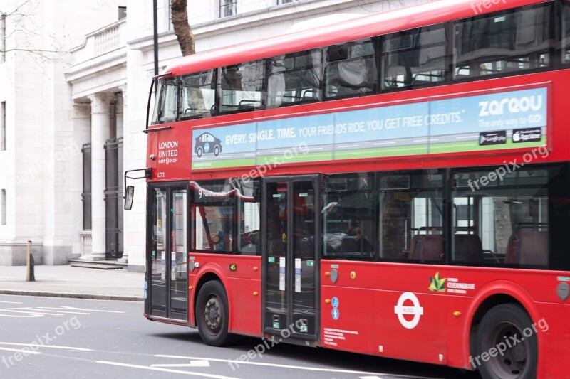 British Bus Red Bus Double Decker Bus England London