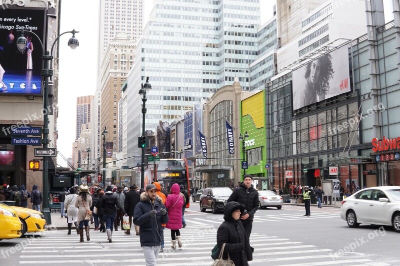 Streets Times Square New York Free Photos