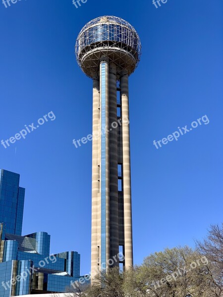 Reunion Tower Dallas Texas Sky