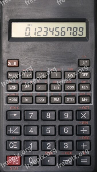 Calculator Keyboard Office Calculation Old