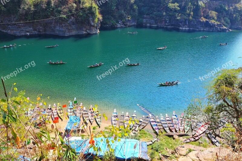 Nature Dawki Meghalaya Umngot River India