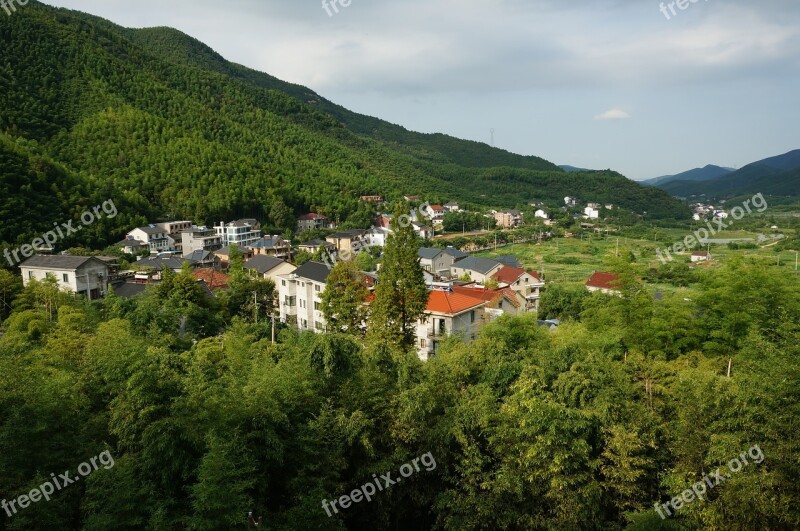 Moganshan Summer Mountainside At Dusk The Scenery