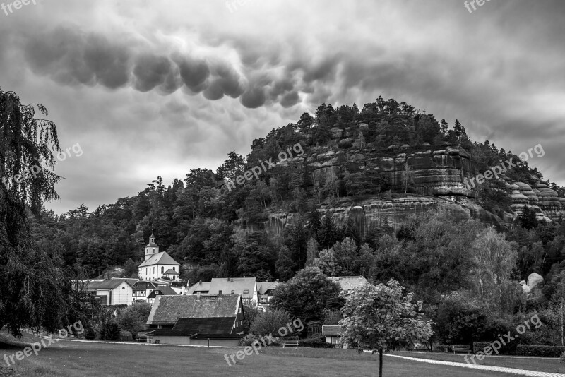 Landscape Mountains Lausitz Nature Mood