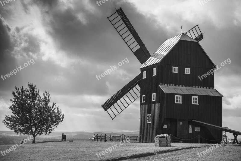 Architecture Windmill Mill Landscape Nature