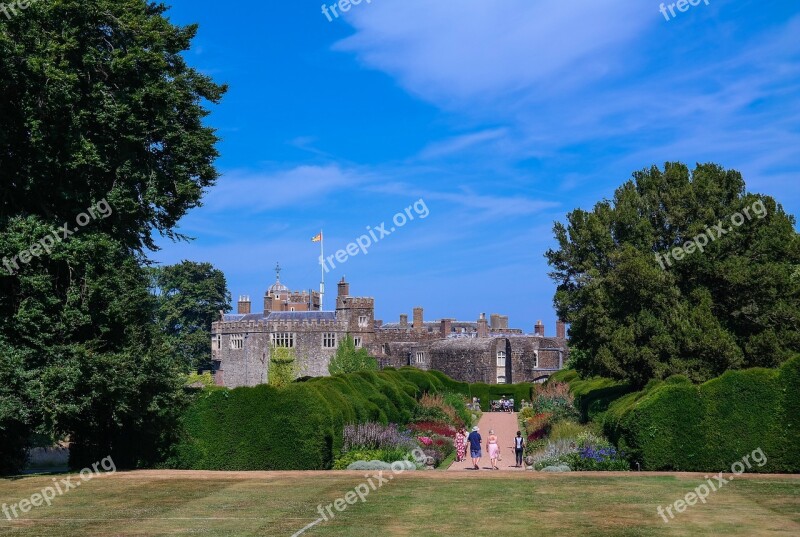 Castle Castle Park Schlossgarten Walmer Castle Building