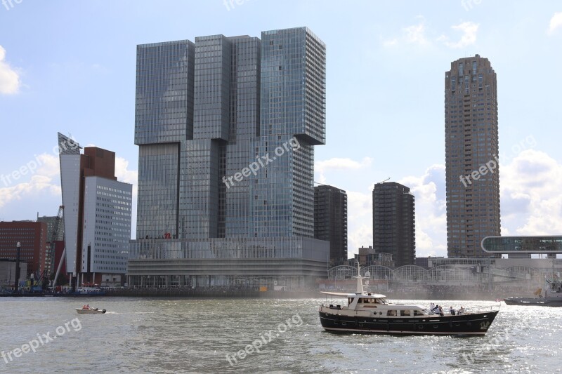 Rotterdam Port Skyscraper Modern Architecture