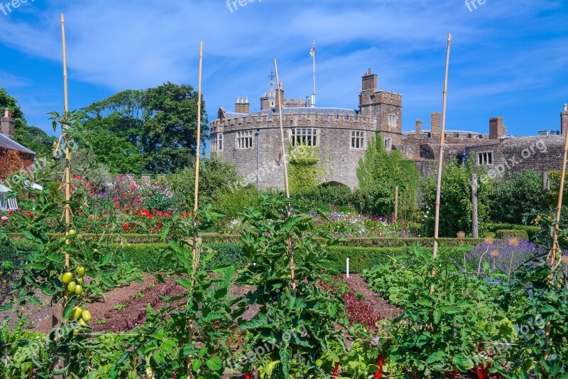 Castle Schlossgarten Vegetable Garden Plant Nature