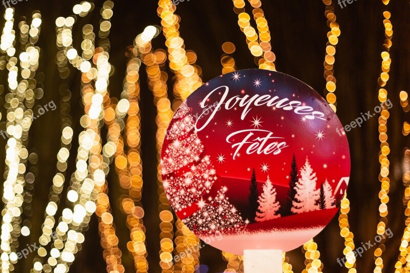 Joyeusesfêtes Christmas Bokeh Decoration Magic