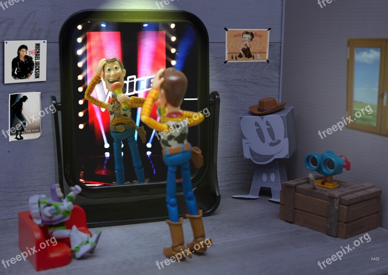 Woody Thevoice Singer Mirror Toys