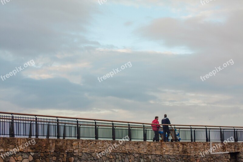 Sky Path Walk People Activity