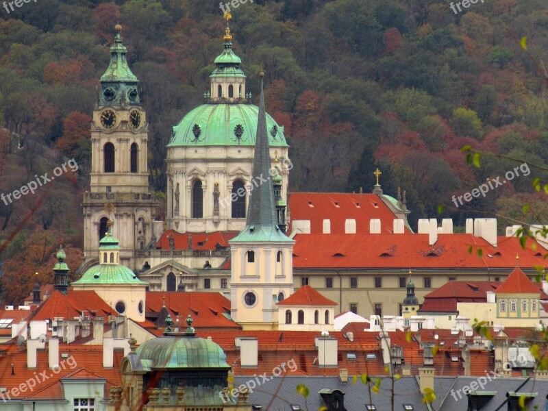 Prague Red Europe Czech Architecture