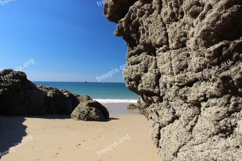 Brittany Summer France Beach Roche