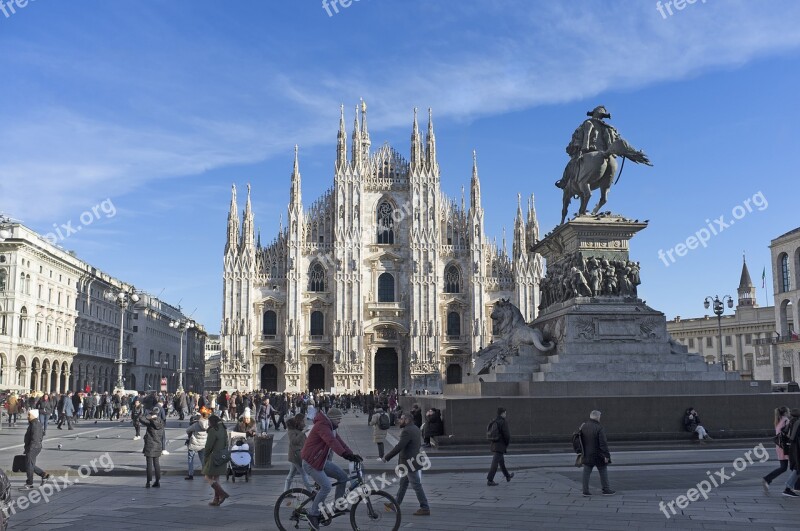 Milan Italy Duomo Architecture Europe