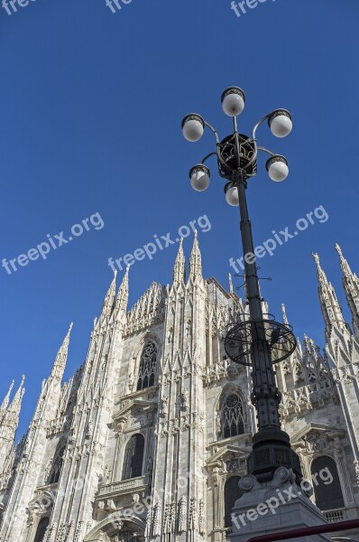 Milan Italy Duomo Architecture Cathedral Church