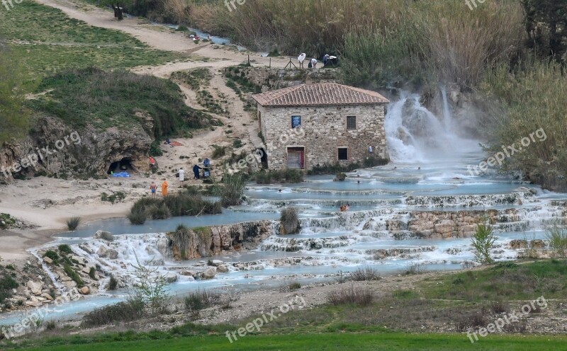 Italy Tuscany Saturnia Thermal Springs Hot