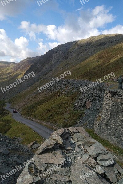 Lake District Mountain Mountain Pass Road Hill