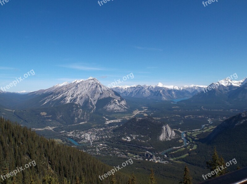 Canada Alberta Banff Landscape Lake