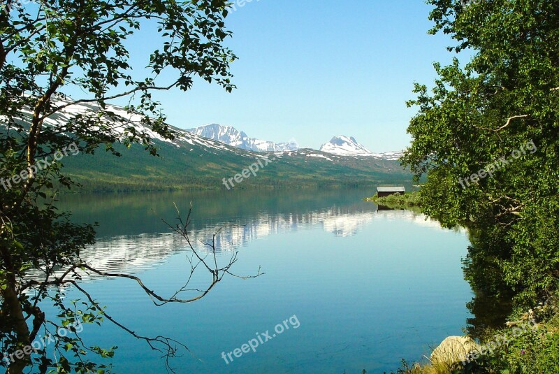 Lake Norway Water Mirroring Reflection