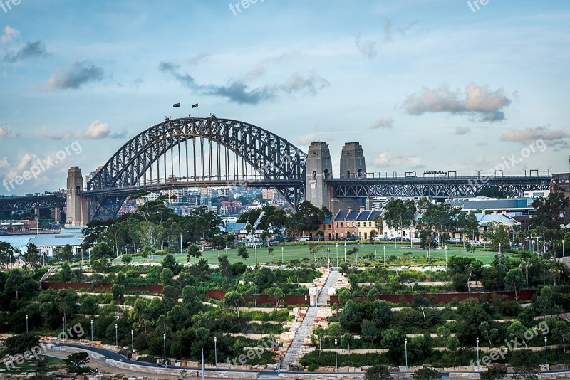 Harbour Bridge Landscape Sydney Free Photos