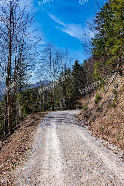 Mountains Alpine Sky Away Road