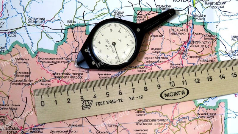 Odometer Map Line Equipment Measurement