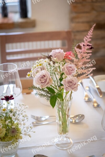 Flowers Getting Married Romantic Wedding Love