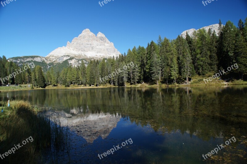 Battlements Dolomites Mountains Free Photos